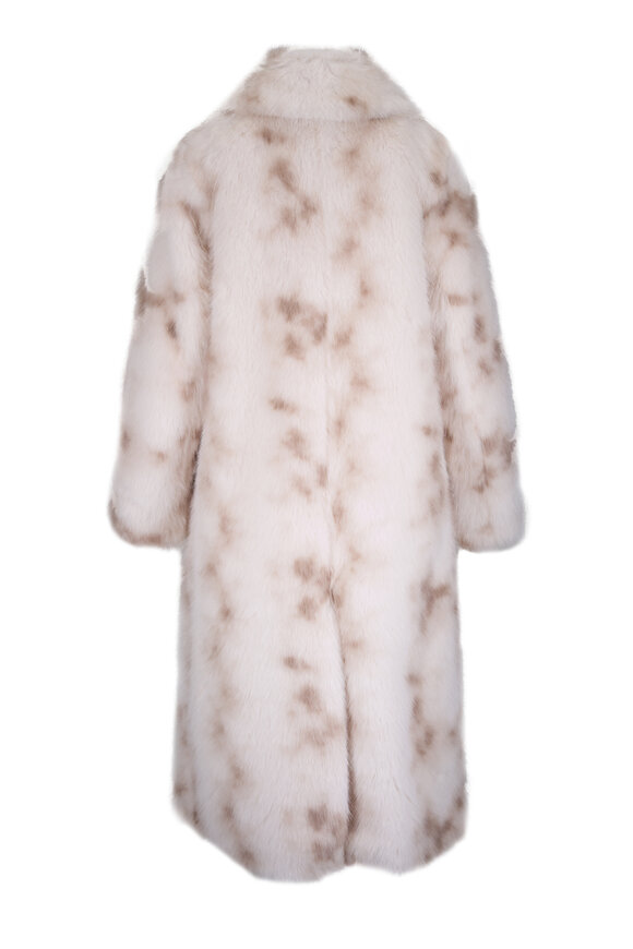 Herno White Faux Trench Coat - view 4