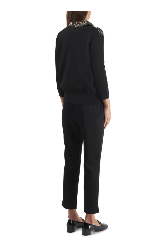 Lafayette 148 New York - Stanton Twilight Black Satin Pant