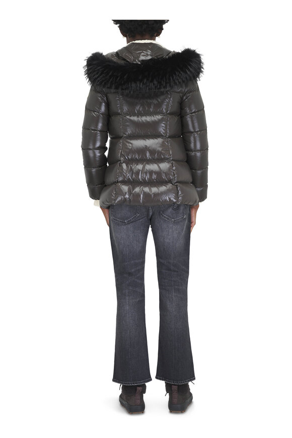 Moncler Fulmar Charcoal Gray Short Down Jacket - view 3