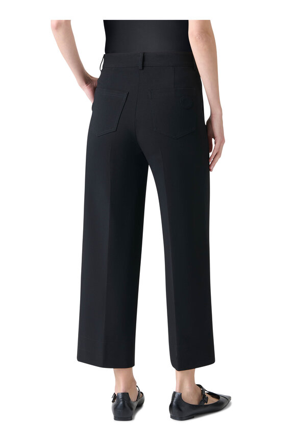Akris Punto Chiara Black High Rise Wide Leg Jean - view 3