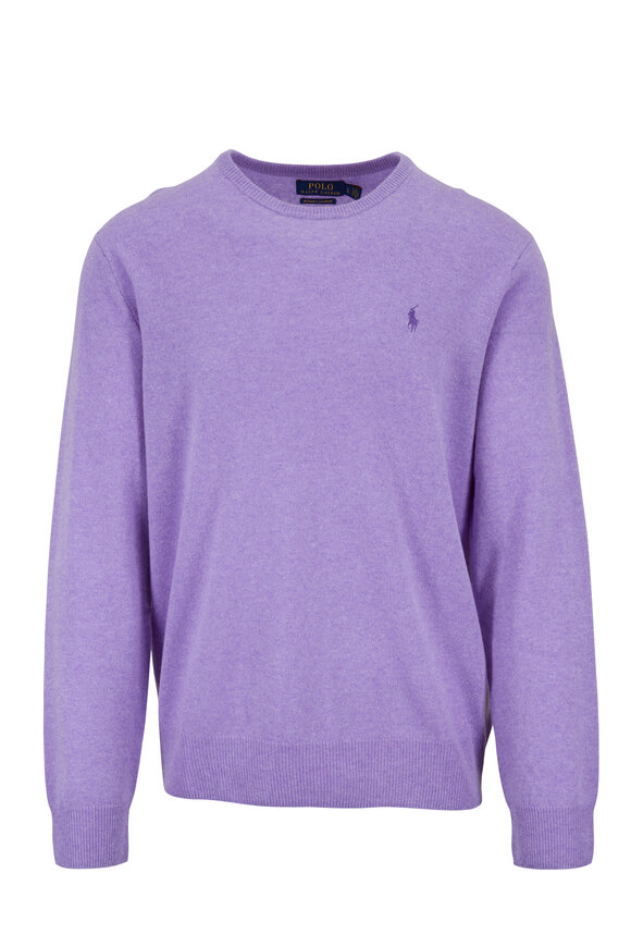 Polo Ralph Lauren - Purple Heather Cashmere Crewneck Pullover