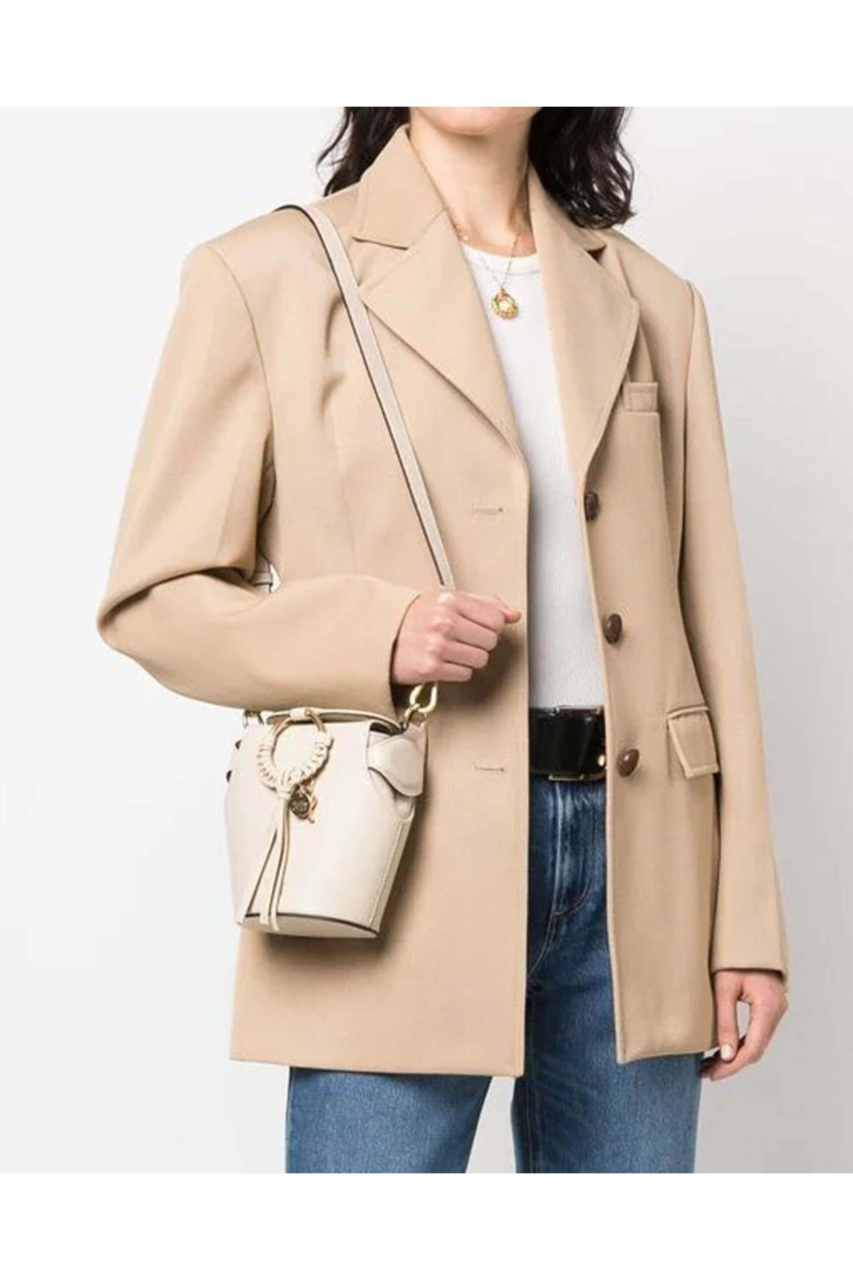 See by Chloé - Joan Box Bag in Cement Beige | Mitchell Stores