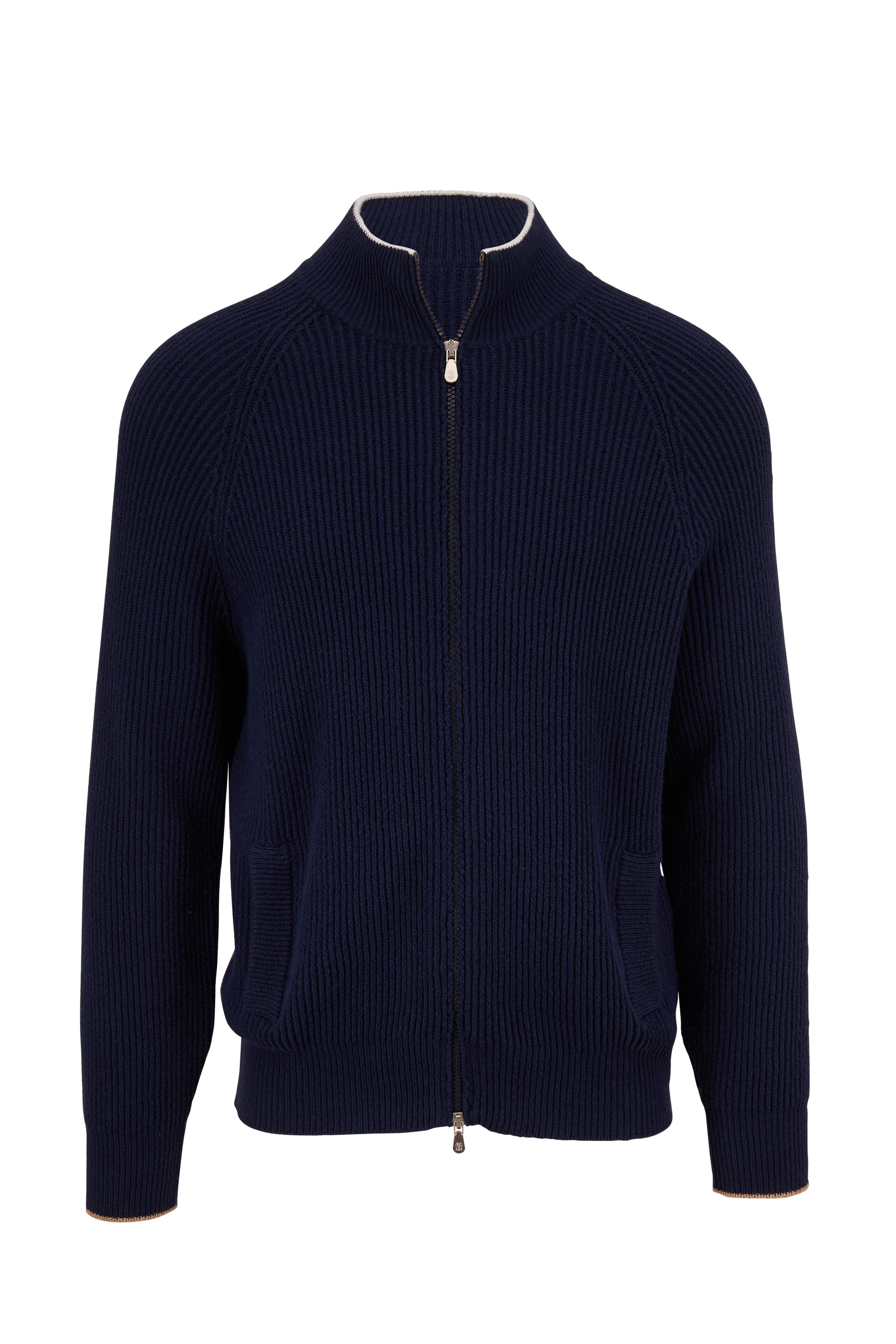 パーカー・フーディ BRUNELLO CUCINELLI Brunello Cucinelli Sweaters BRUNELLO CUCINELLI Cotton-Blend Jersey Zip-Up Hoodie for Men
