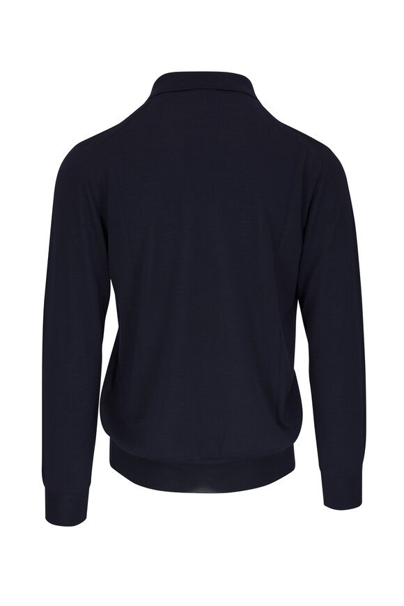 Brioni - Navy Wool, Cashmere & Silk Polo