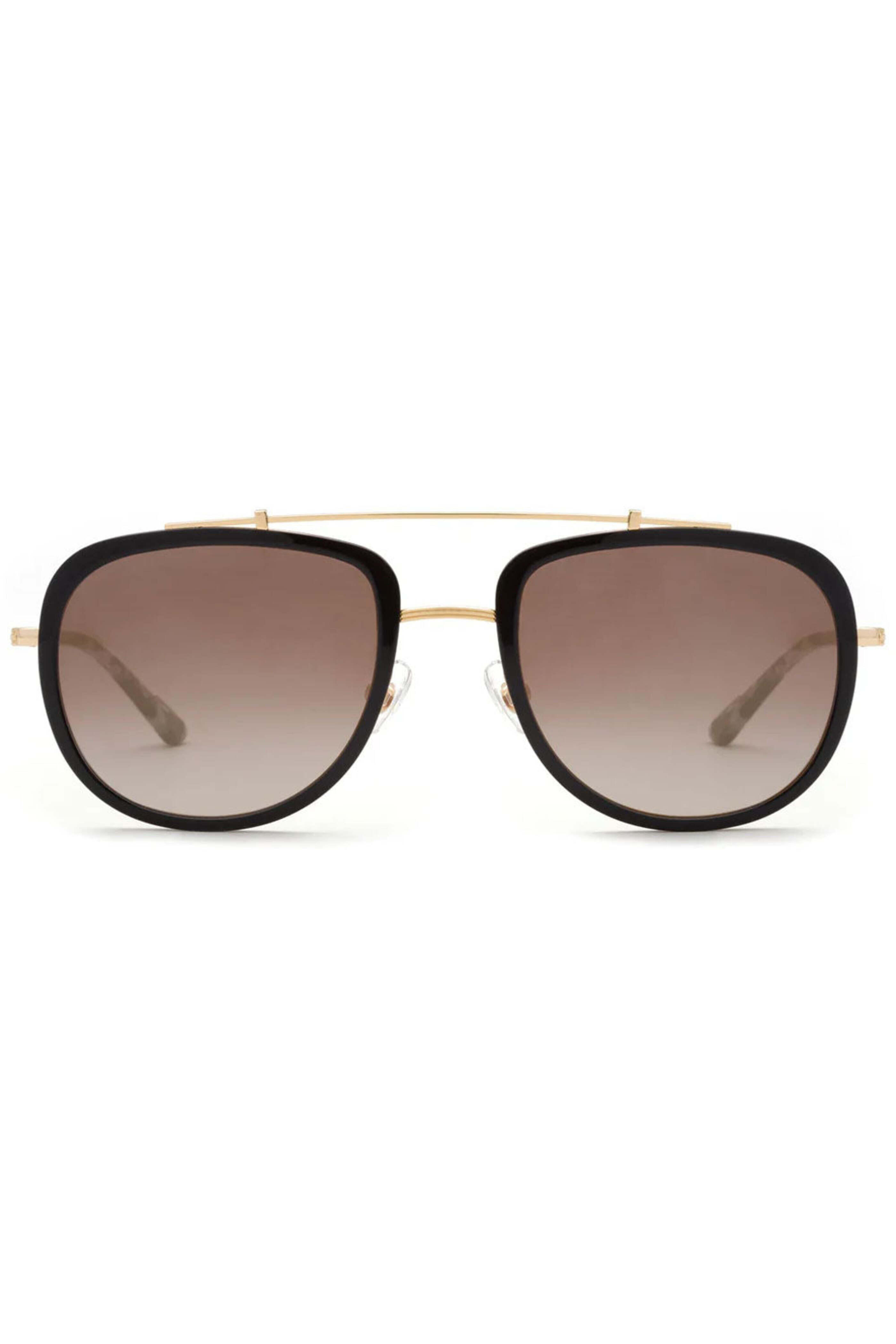 Krewe Breton aviator sunglasses Krewe Breton Sunglasses in Matte Oyster main image 2
