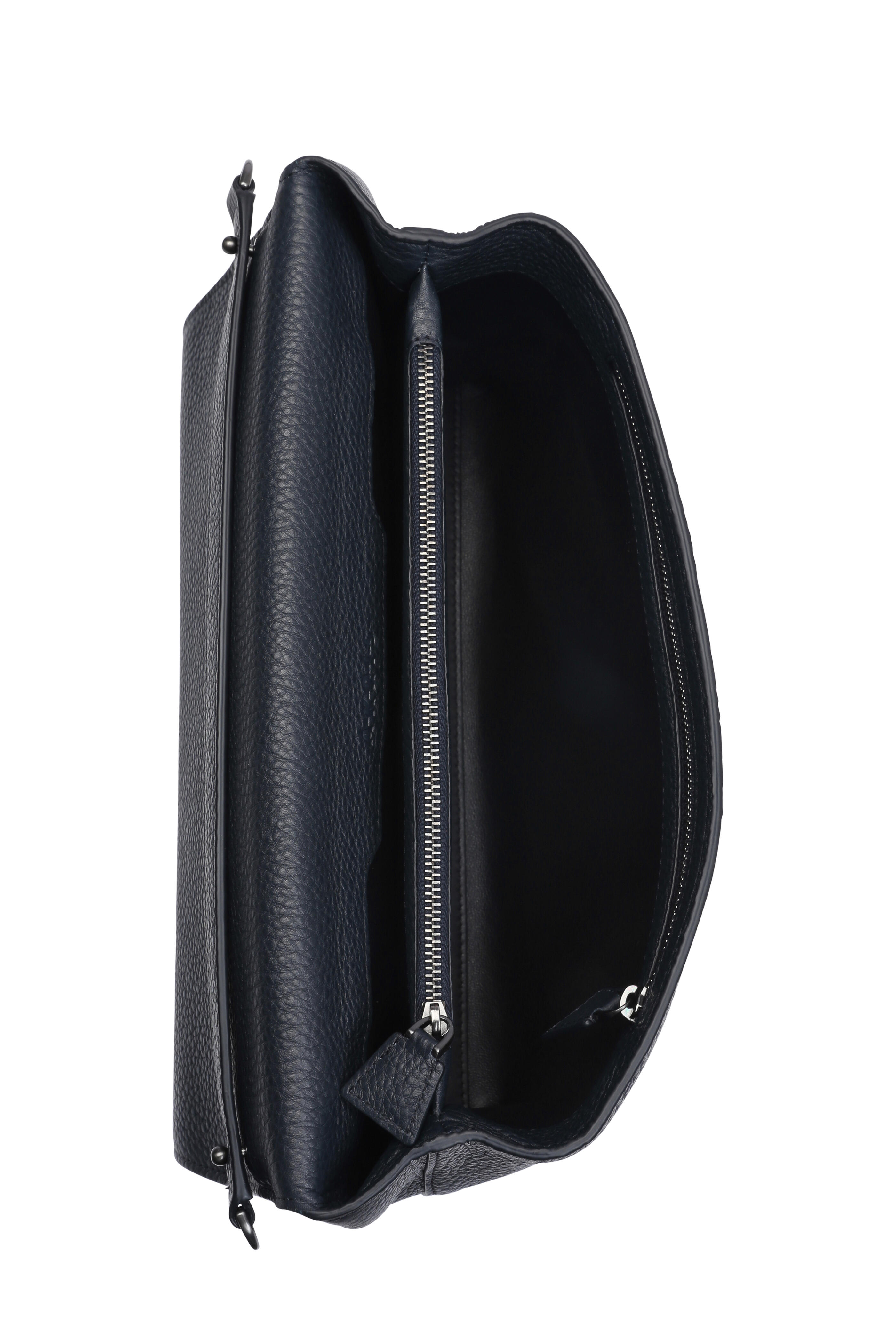 Akris - Dark Blue Leather Shoulder Bag