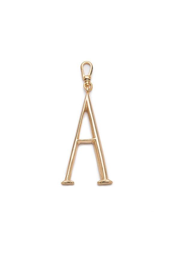 Lulu Frost Plaza Large Letter A Charm