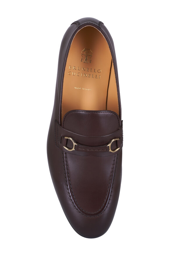 Brunello Cucinelli - Dark Brown Leather Loafer