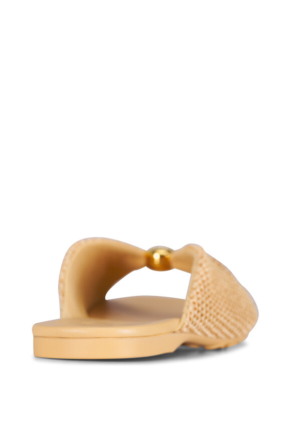 Loewe Pebble Natural Raffia-Effect Soft Slide - view 7