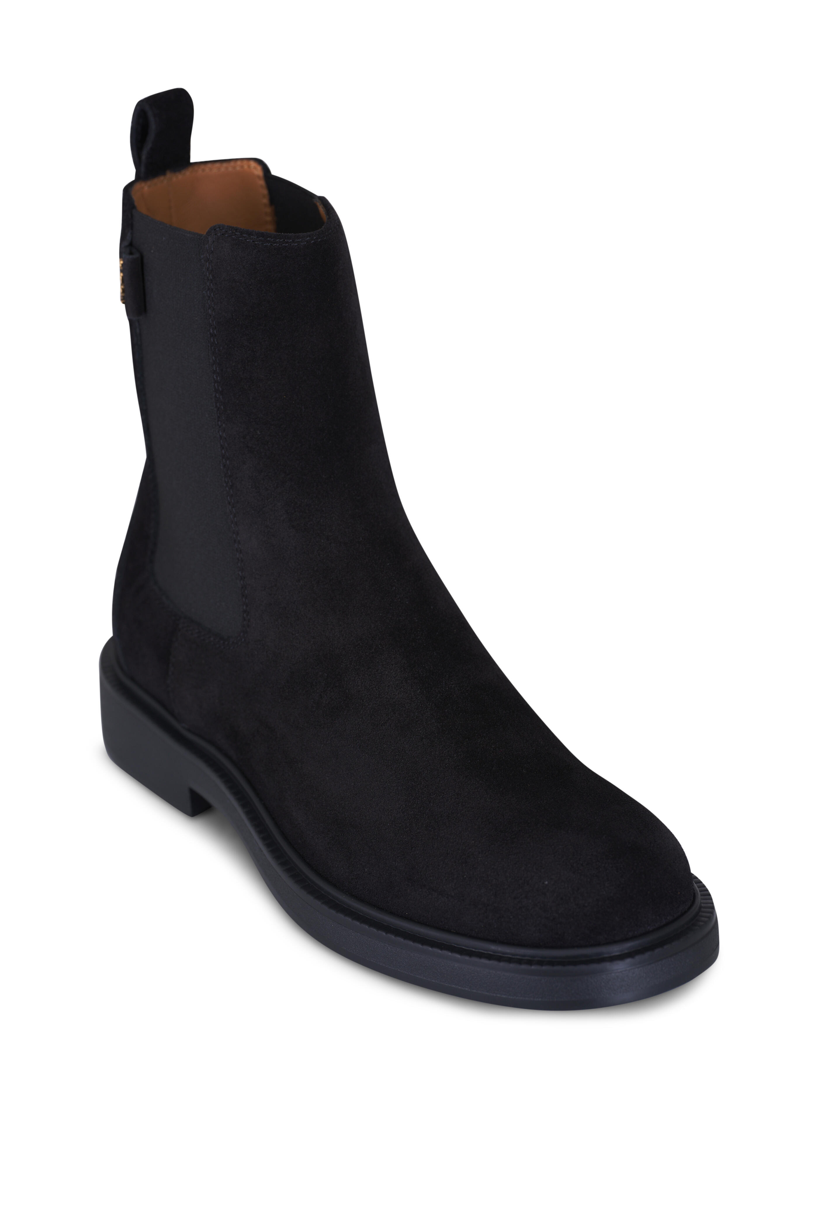 Tod's - Black Suede Short Boot