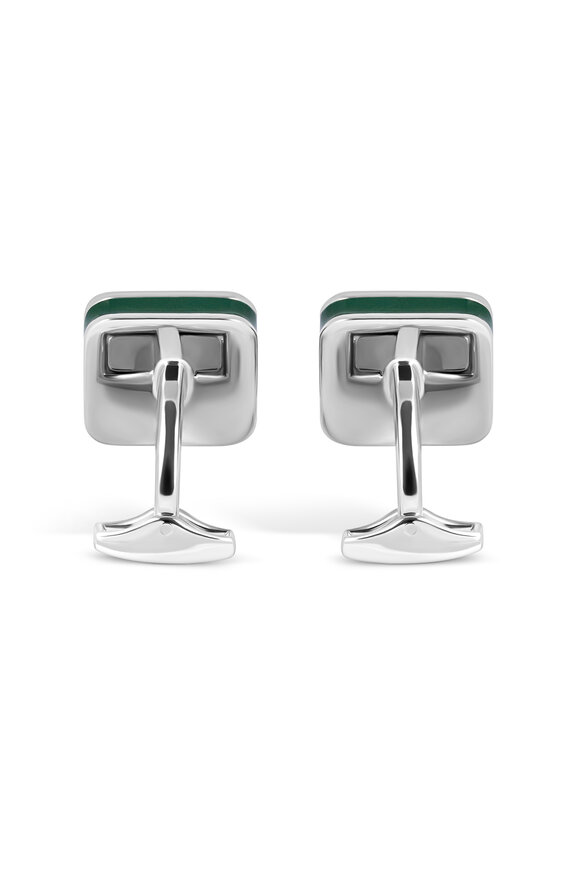 Tateossian - Sports Ice Golf Green Enamel Cufflinks