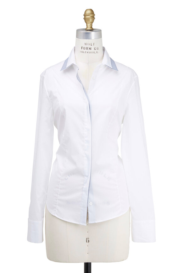 Rani Arabella - White Two Tone Contrast Shirt