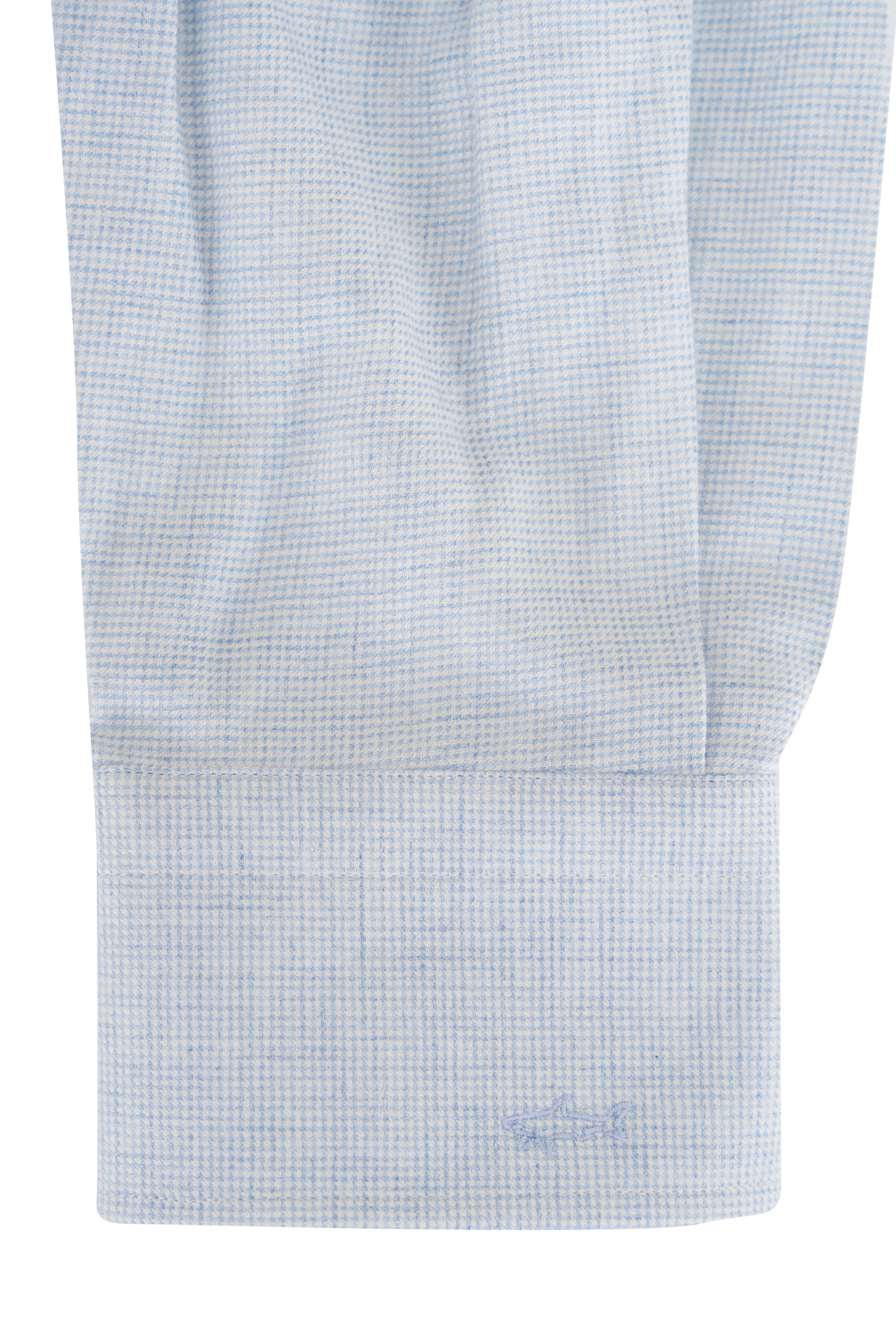 Paul & Shark - Light Blue & White Micro Check Sport Shirt