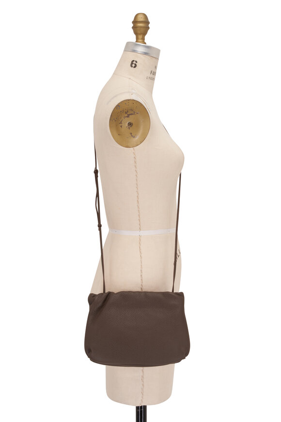 The Row - Bourse Elephant Plaid Leather Clutch Bag