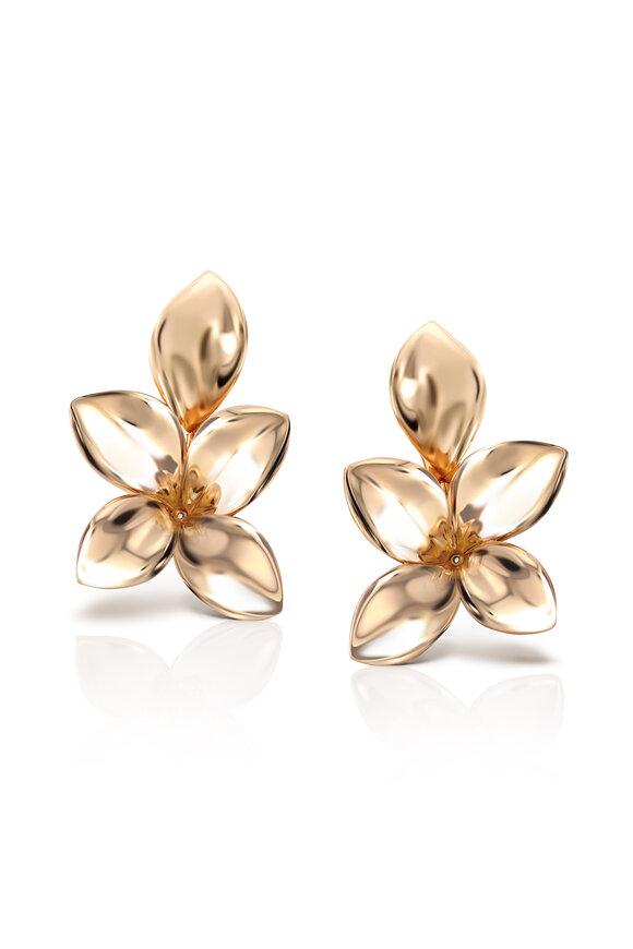 Pasquale Bruni 18k Rose Gold Diamond Giardini Segreti Earring - view 1