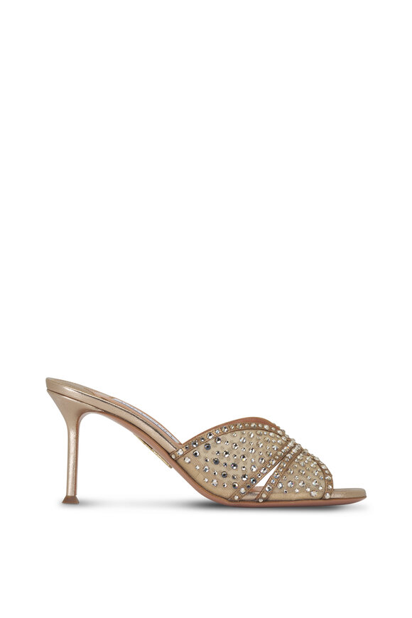 Aquazzura - Crystal Lover Mule, 75mm