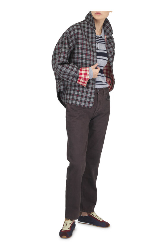 Lisa Yang Tinna Sanderling & Deep Navy Stripe Sweater - view 2