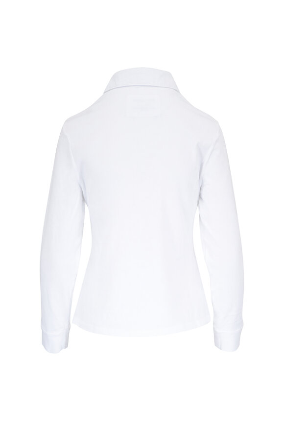 Nili Lotan Liam White Cotton Button-Up Shirt - view 4