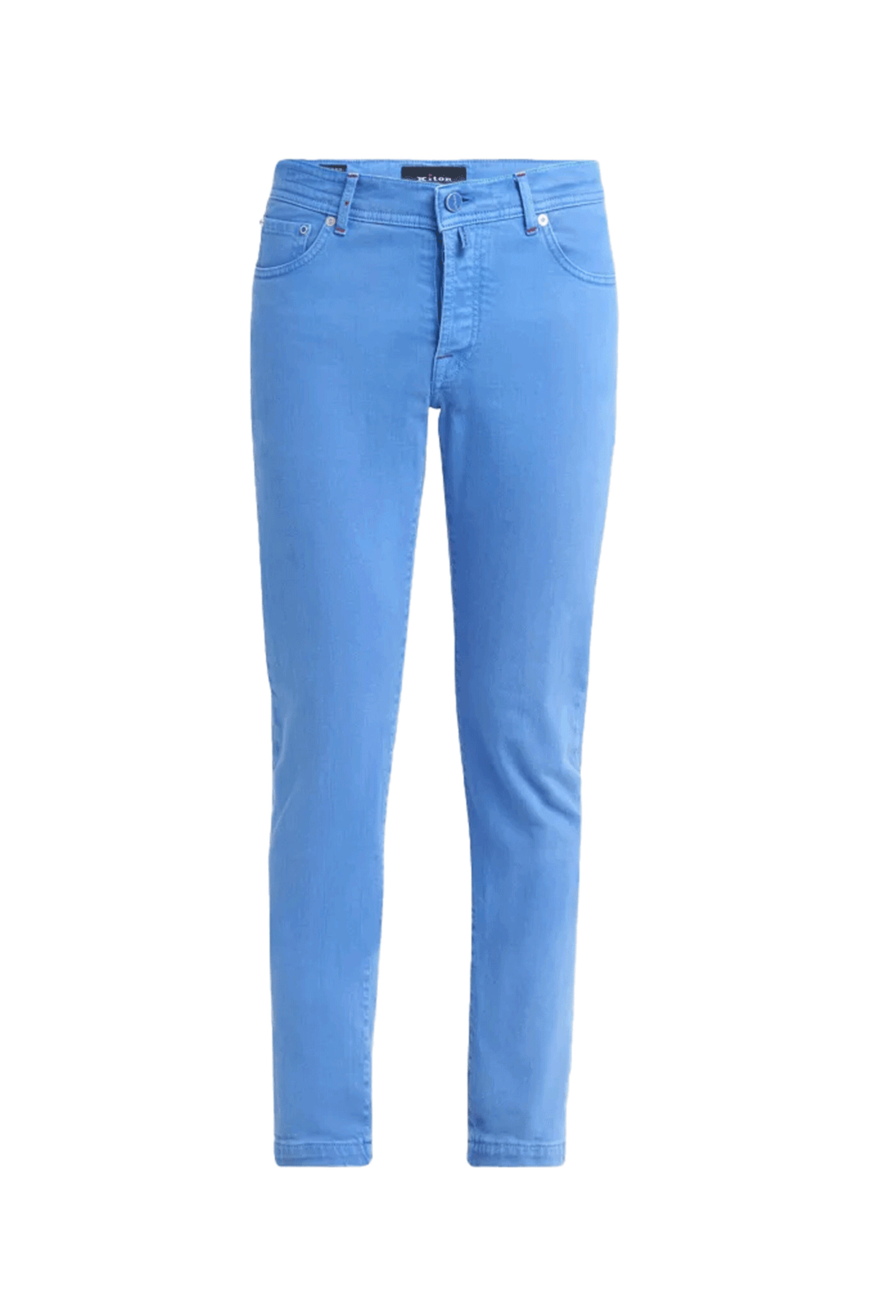 Kiton - Cornflower Blue 5 Pocket Denim Pant