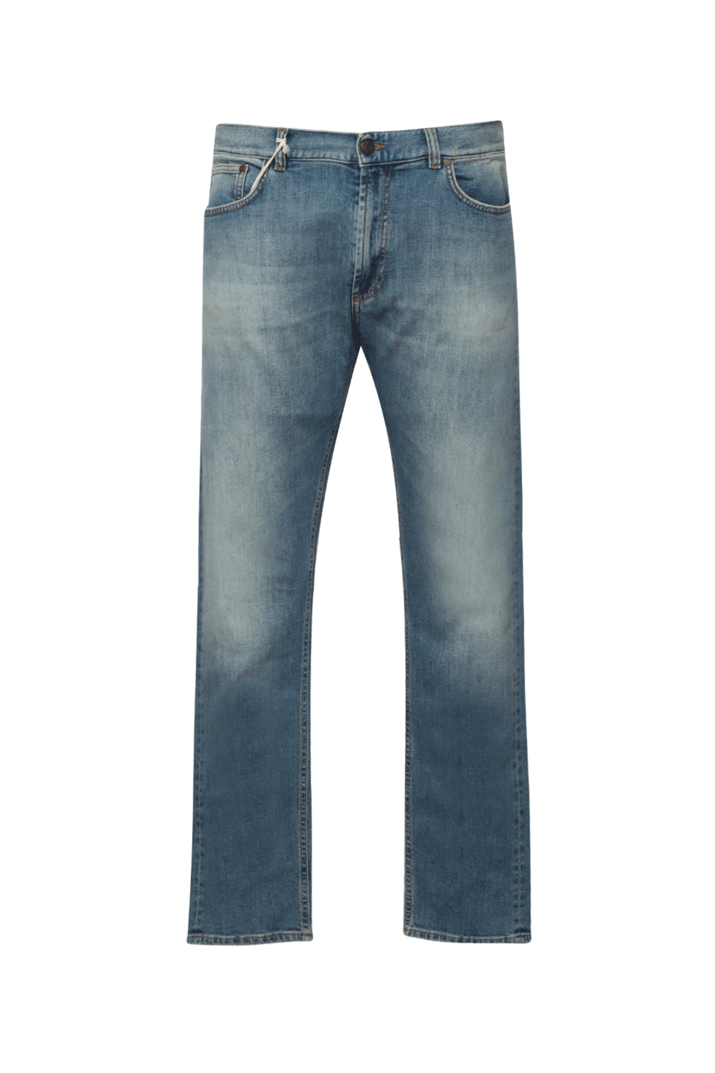 Marco Pescarolo - Mid Blue Distressed Denim Pant
