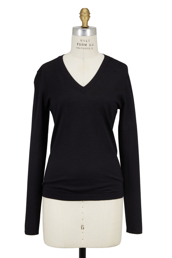 Brunello Cucinelli - Exclusively Ours! Black Cashmere & Silk Sweater
