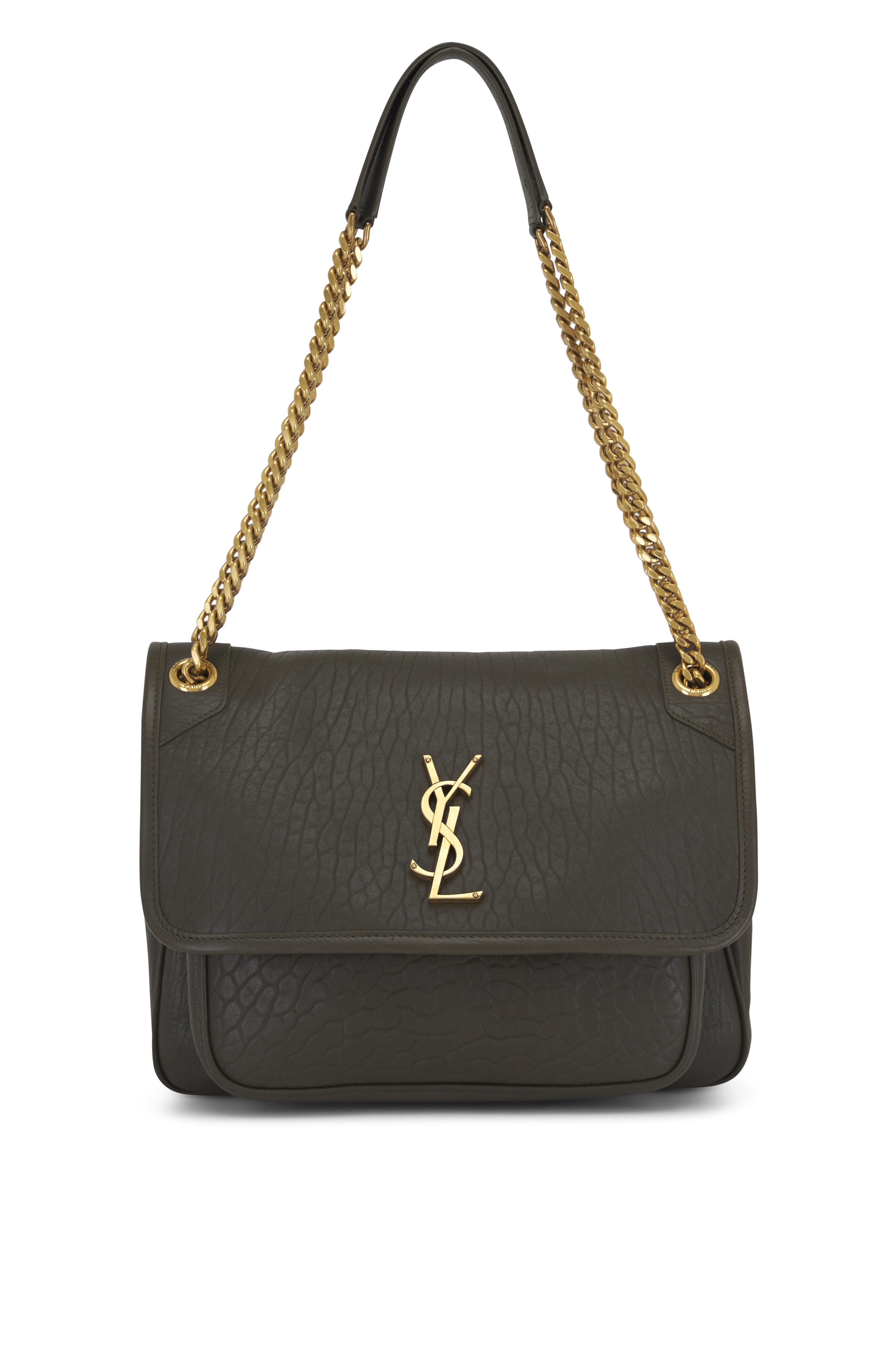 Saint Laurent - Medium Niki Light Musk Leather Shoulder Bag