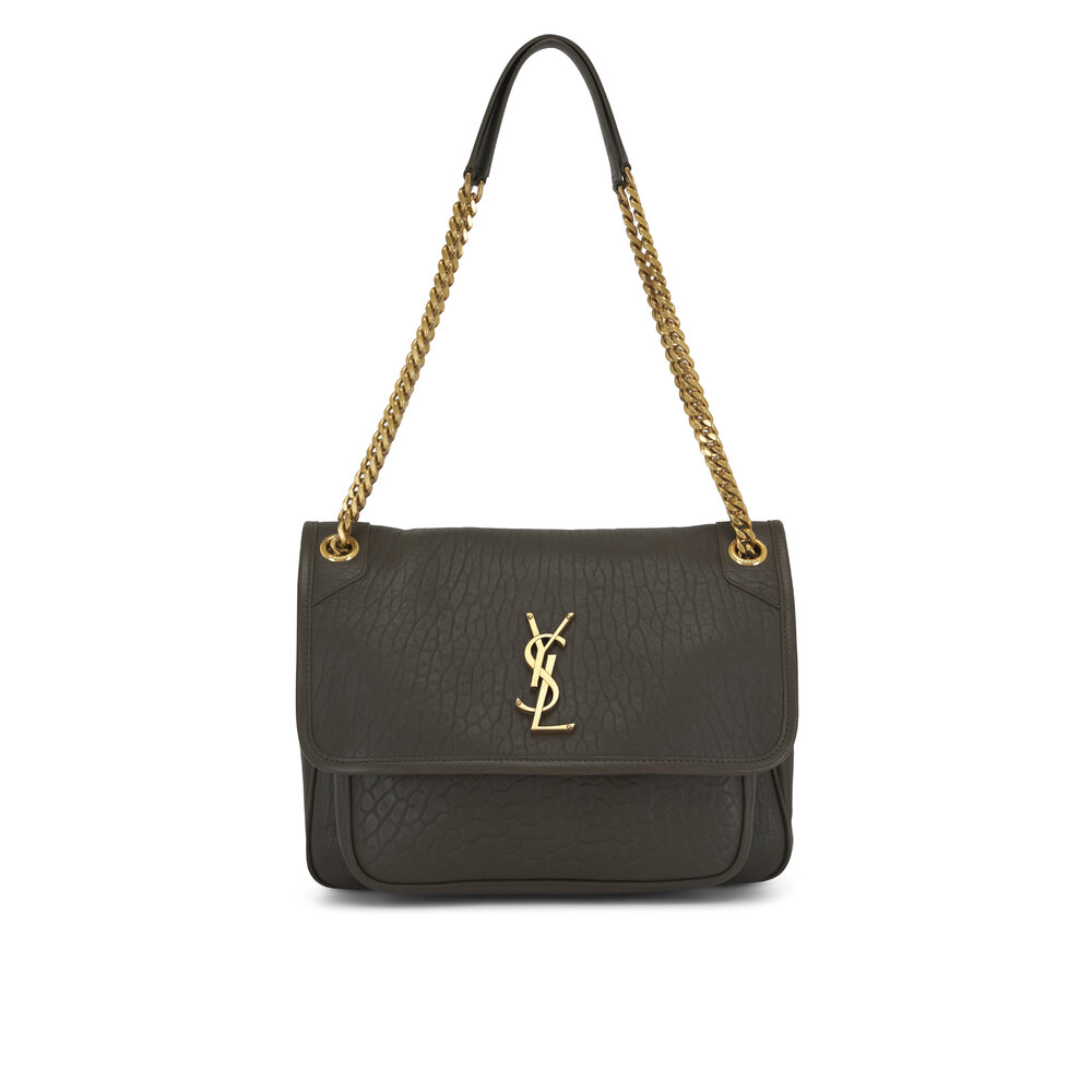 YSL チーク 42 LE 5 À 7 supple LARGE in grained leather | Saint Laurent