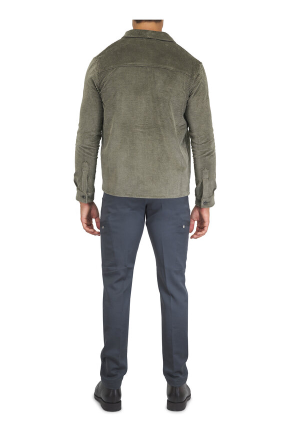 Marco Pescarolo Metis Dark Gray Stretch Wool Cargo Pant - view 4
