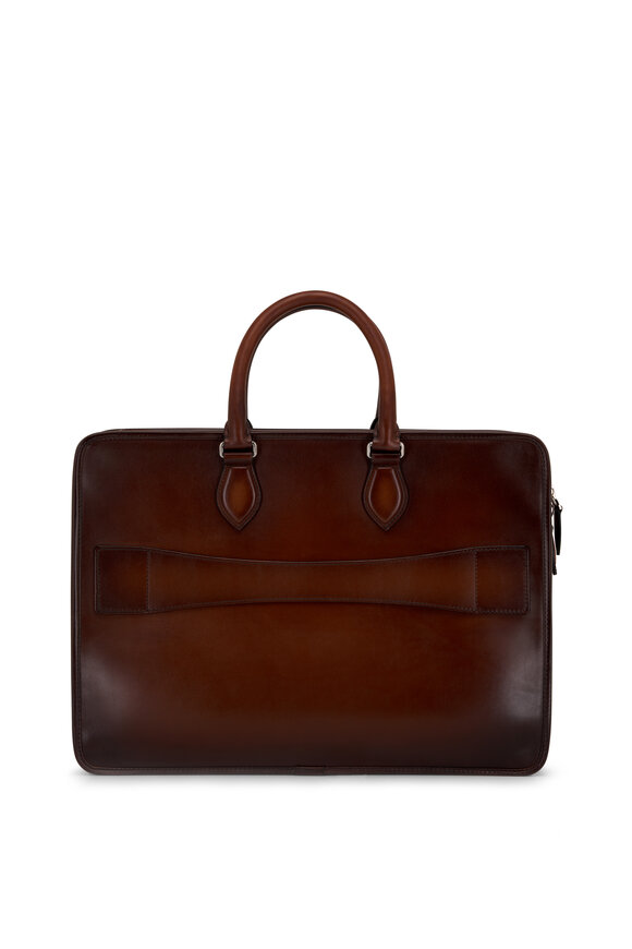 Berluti - Deux Jours Cacao Brown Leather Briefcase