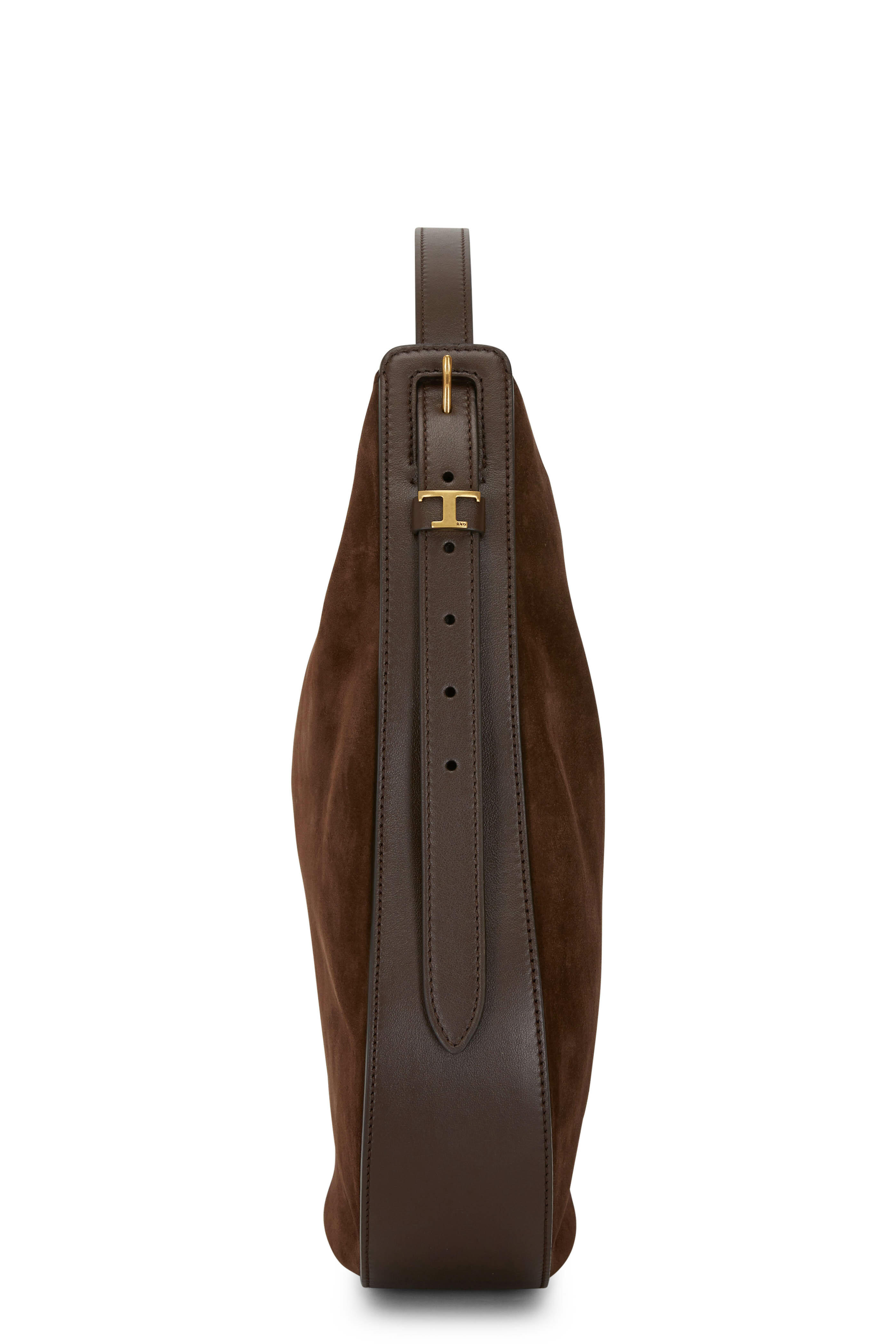 【関税&送料込】Tod'S Brown Suede Di Bag Shoulder Bag Man BROWN Tod's Di Bag in Suede and Shearling Large