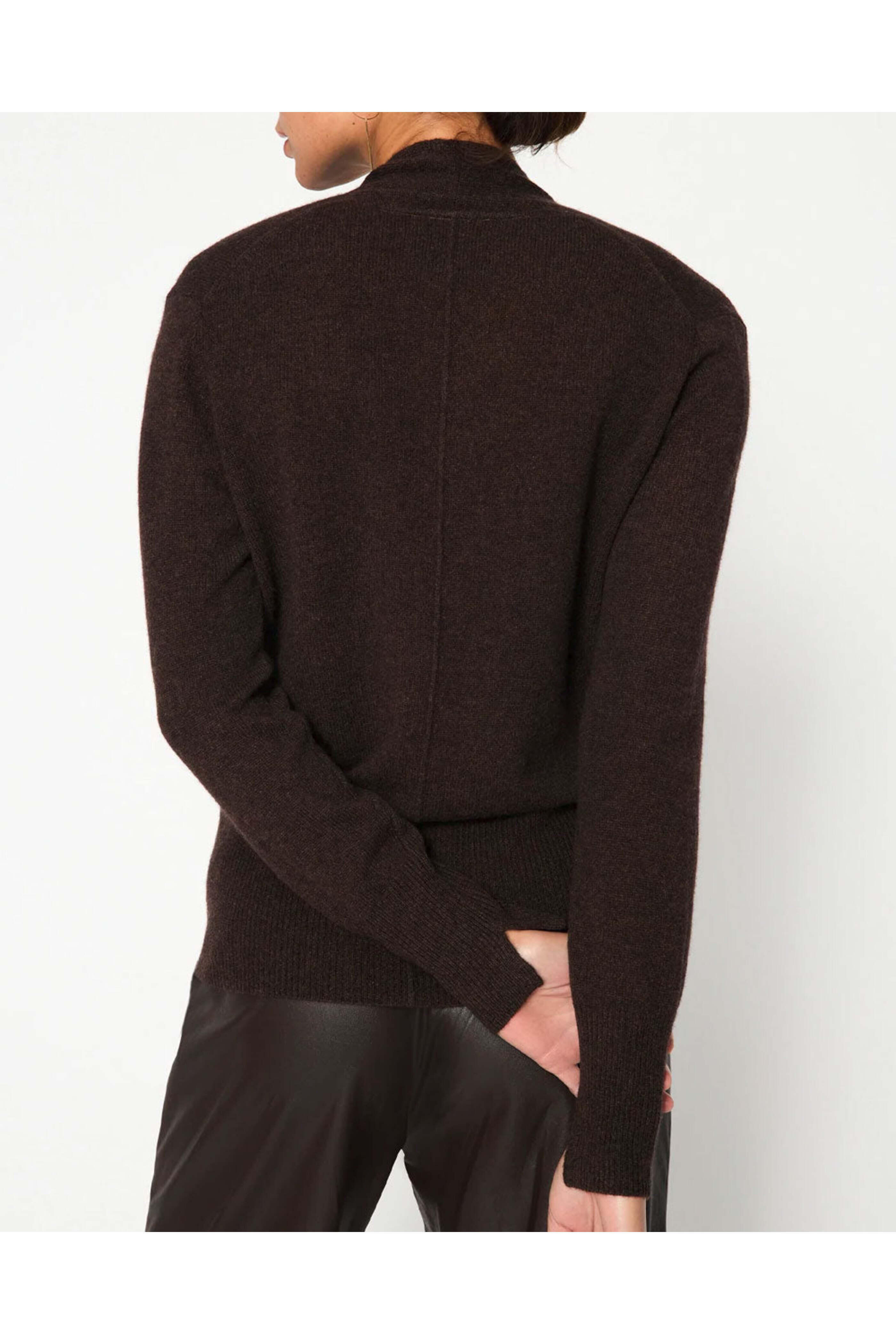 Brochu Walker - Carob Melange Phinneas Wrap Sweater