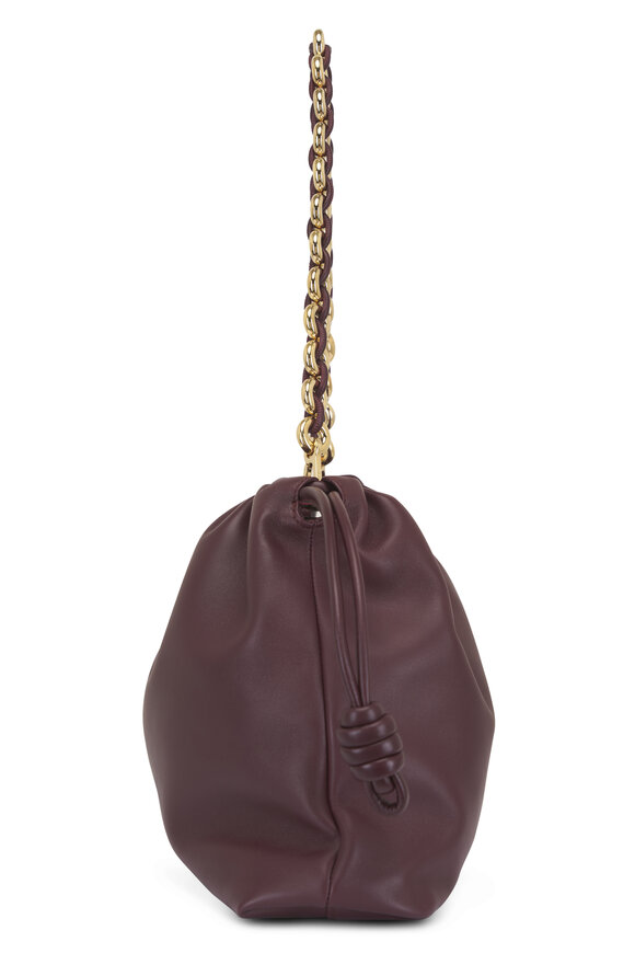 Loewe Large Flamenco Burgundy Chain Shoulder Bag - view 10