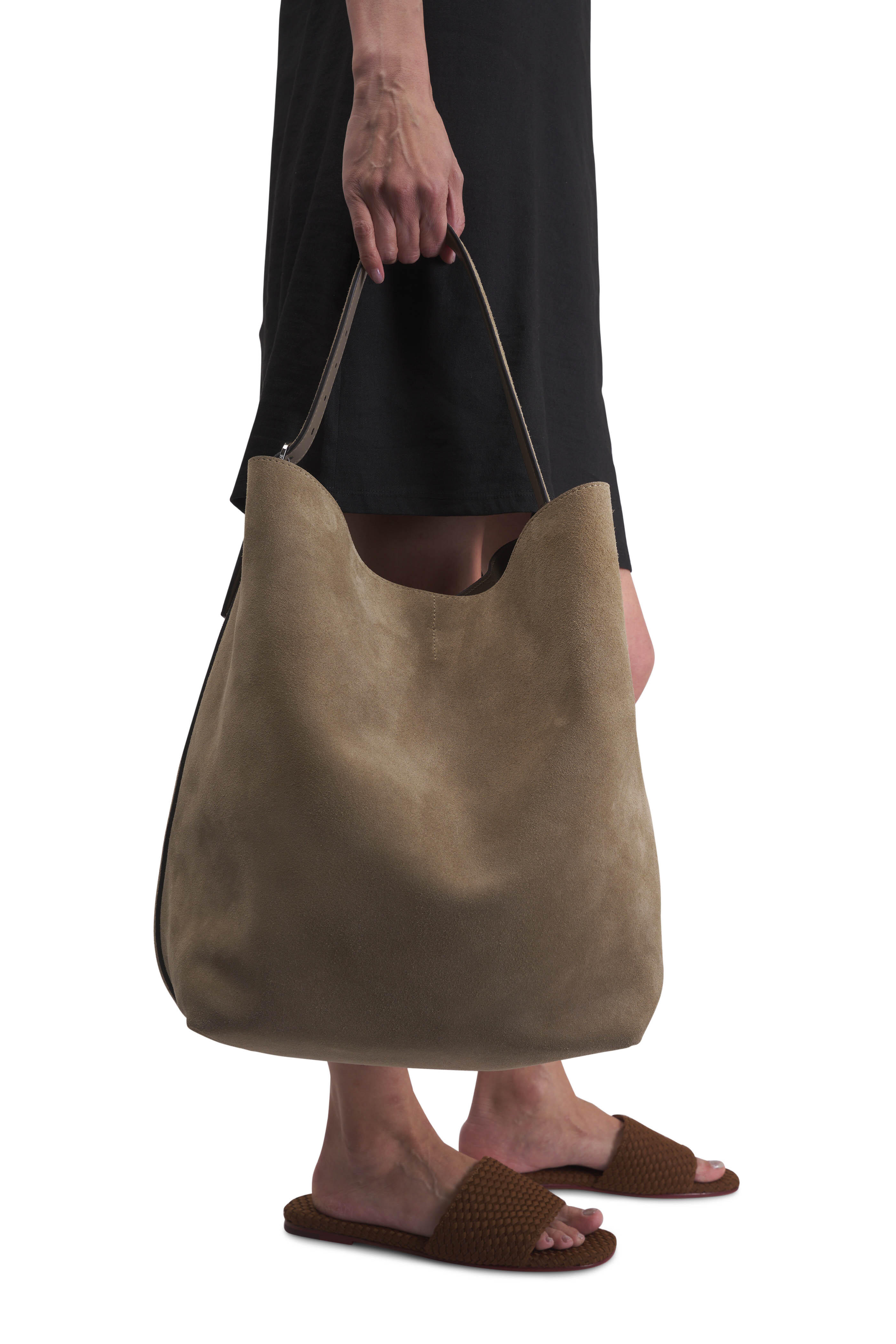 Totême - Desert Suede Belted Tote Bag | Mitchell Stores