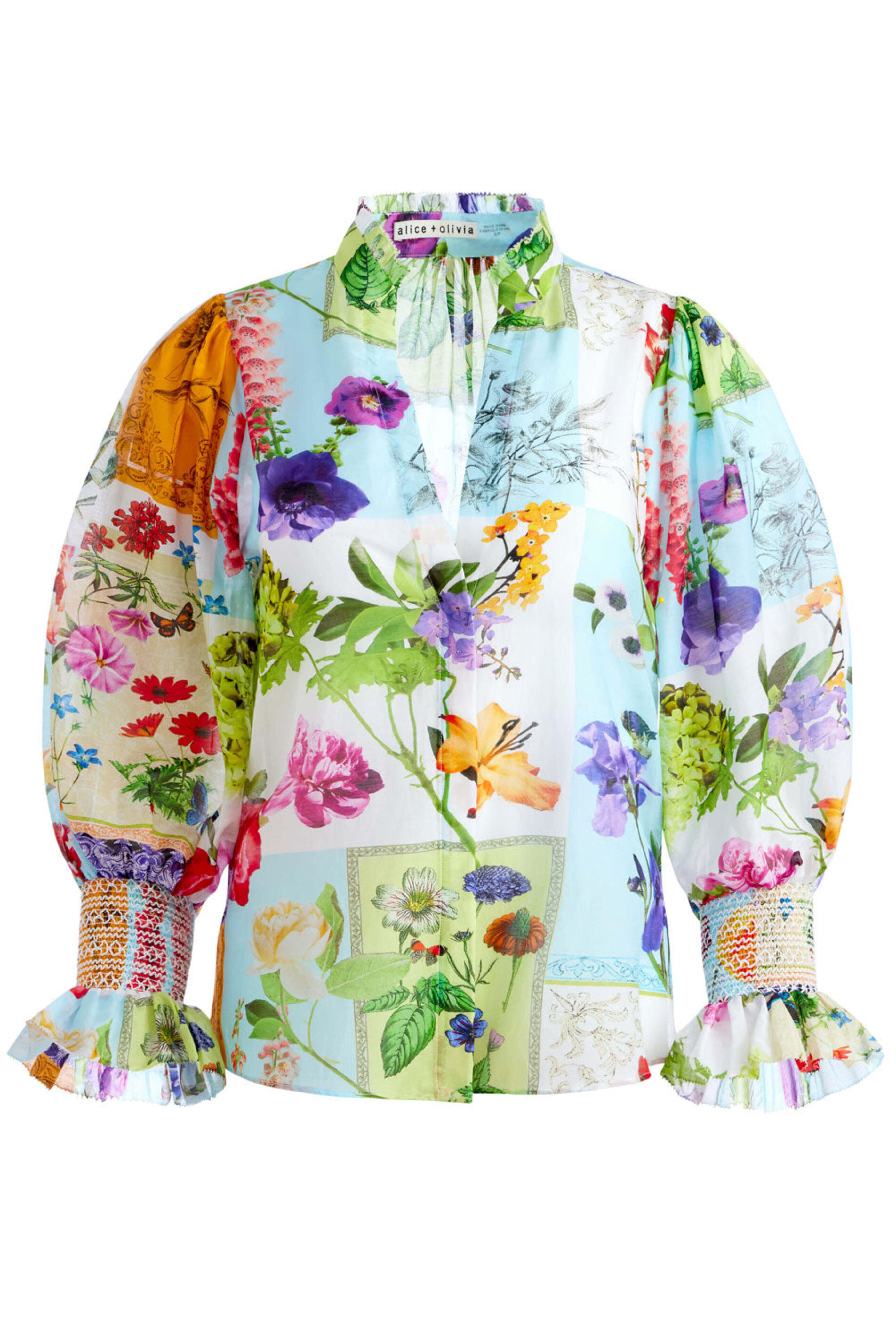 Alice & Olivia - Make A Statement Ilan Button Front Blouse