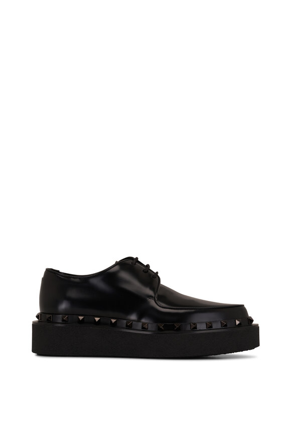 Valentino Garavani - Rockstud M-Way Calfskin Derby Shoes, 40mm 