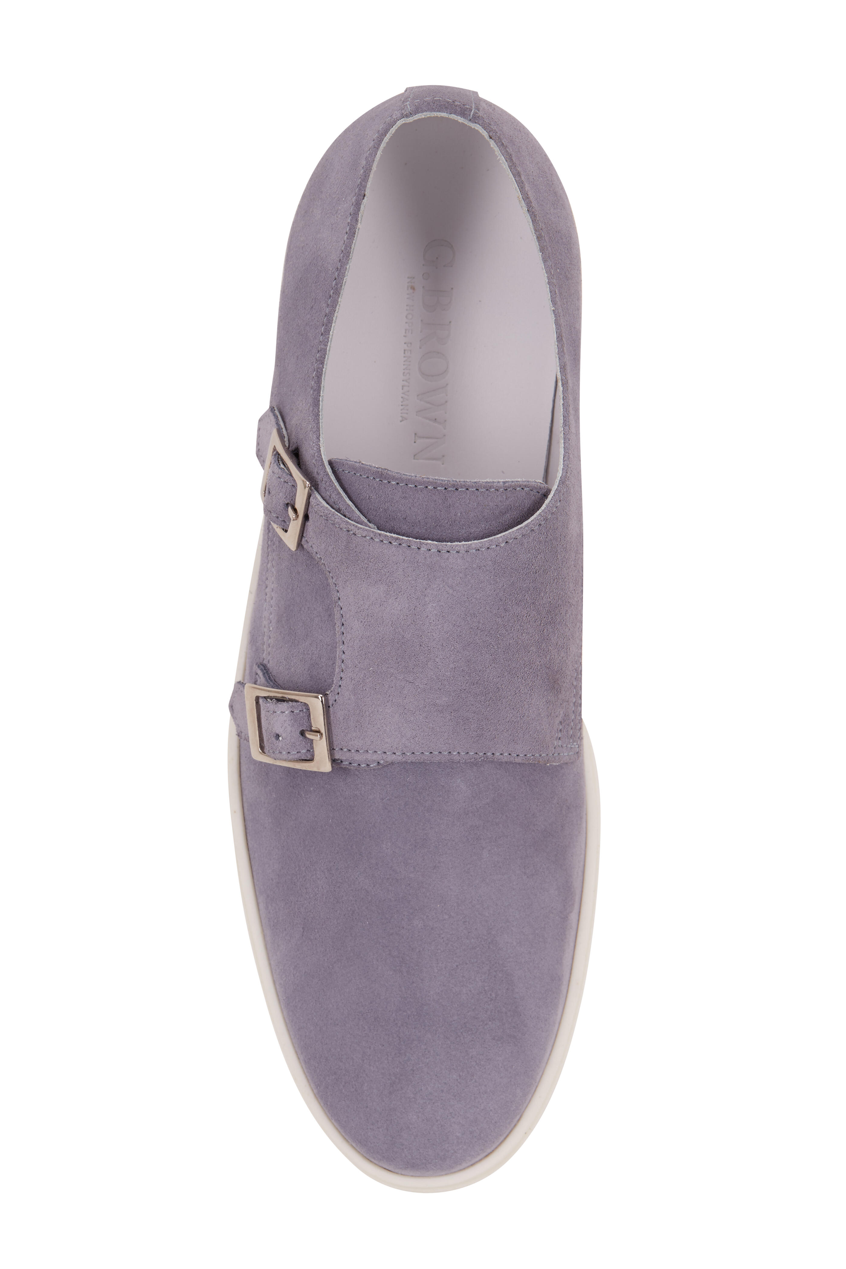 G. Brown Jaxon Double Monk Calfskin Almond Sneakers 11.5 Double Monk dark brown box calf - Animas Code main image 3
