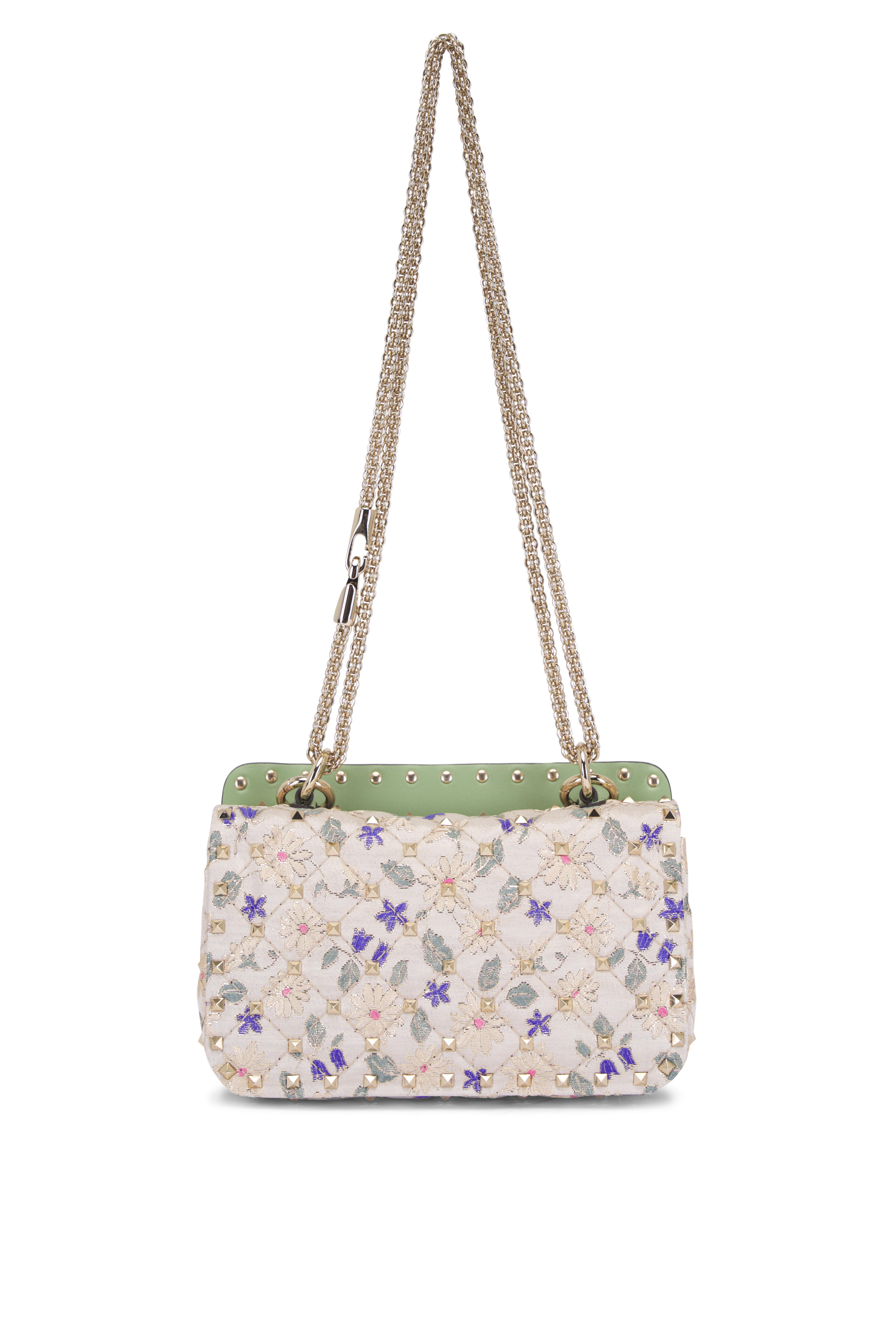 Valentino Garavani - Small Rockstud Spike Pétales d'Amour Chain Bag