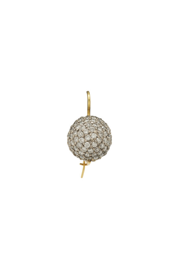 Renee Lewis Diamond Pavé Sphere Earrings - view 2