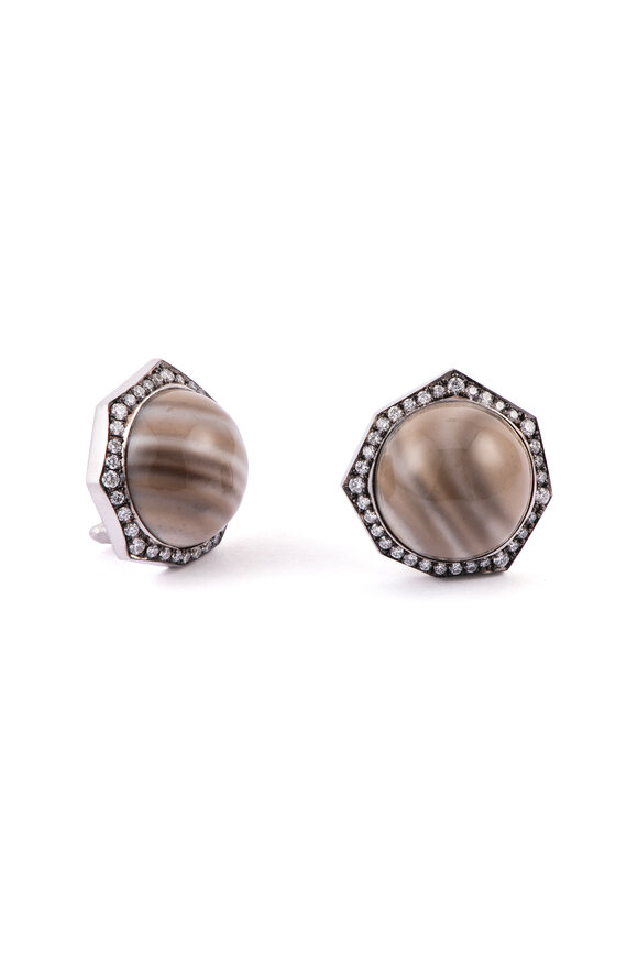 Sylva & Cie Flint Stud Earrings - view 1