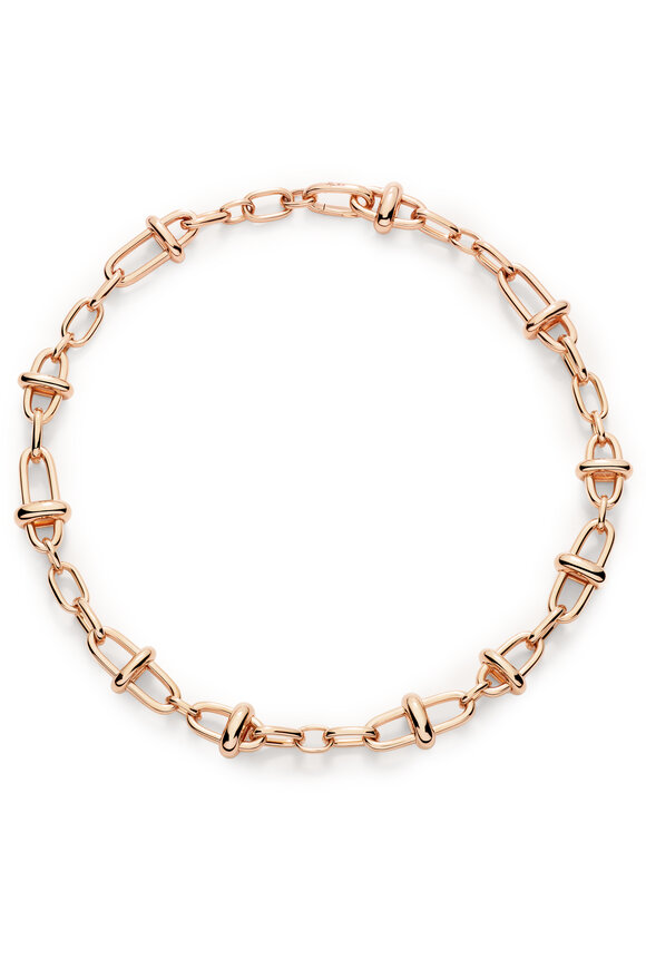 Pomellato Iconica Rose Gold Link Necklace