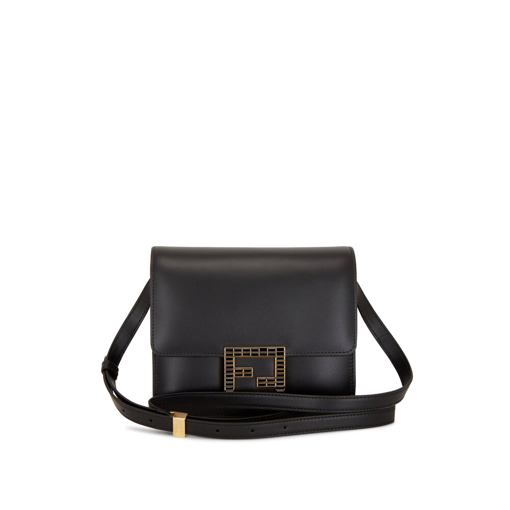 Fendi - Fab Black Leather Crossbody Bag | Mitchell Stores