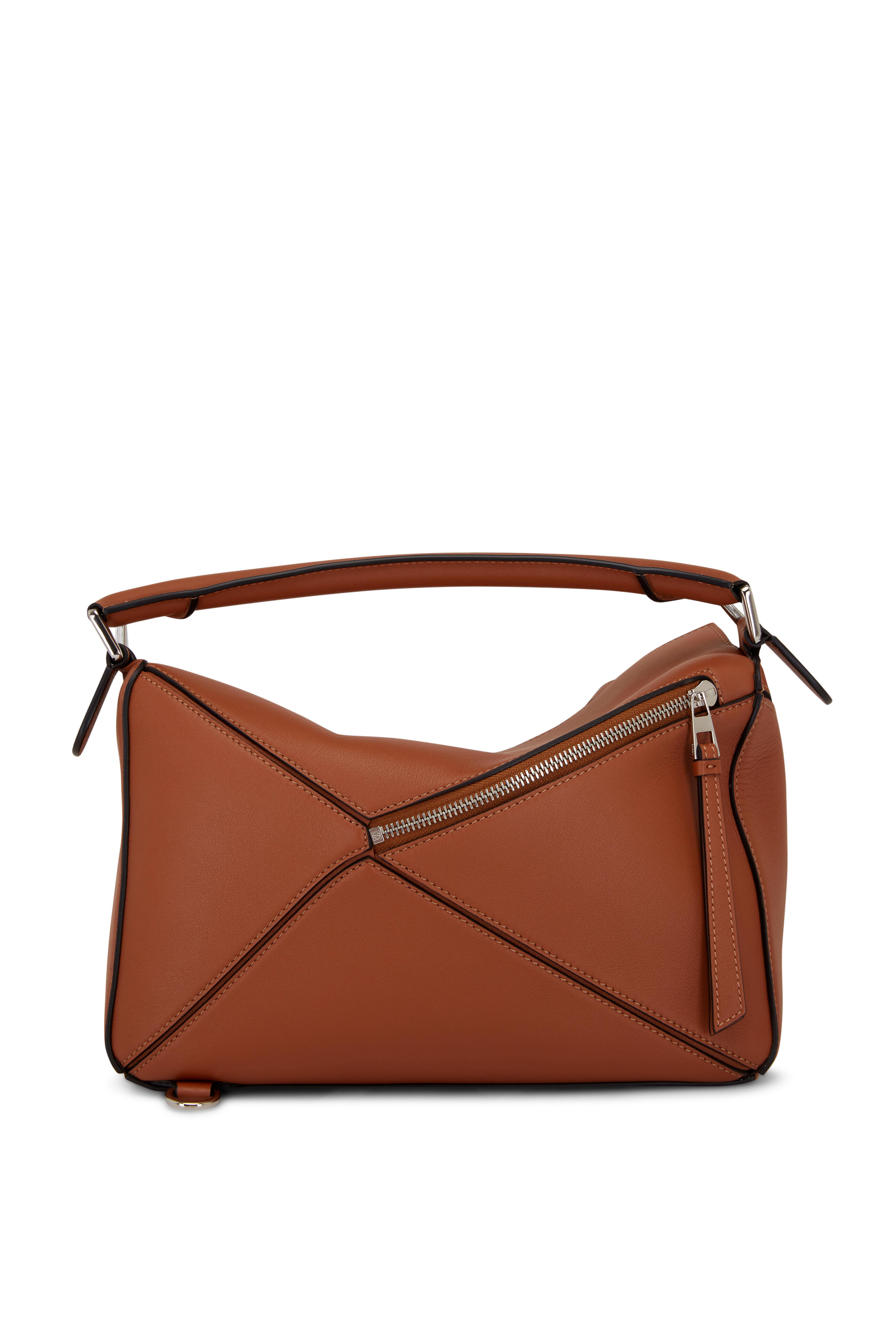Loewe - Puzzle Tan Leather Top Handle Bag | Mitchell Stores