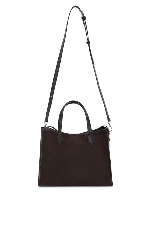Métier Chameleon 30 Chocolate Nubuck Suede Satchel - view 3