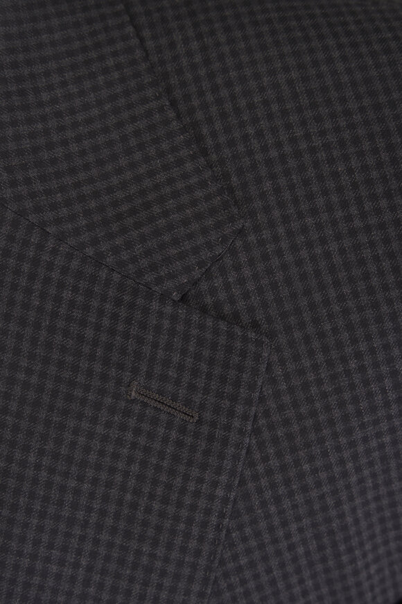 Canali Charcoal Gray Check Wool Sportcoat - view 4