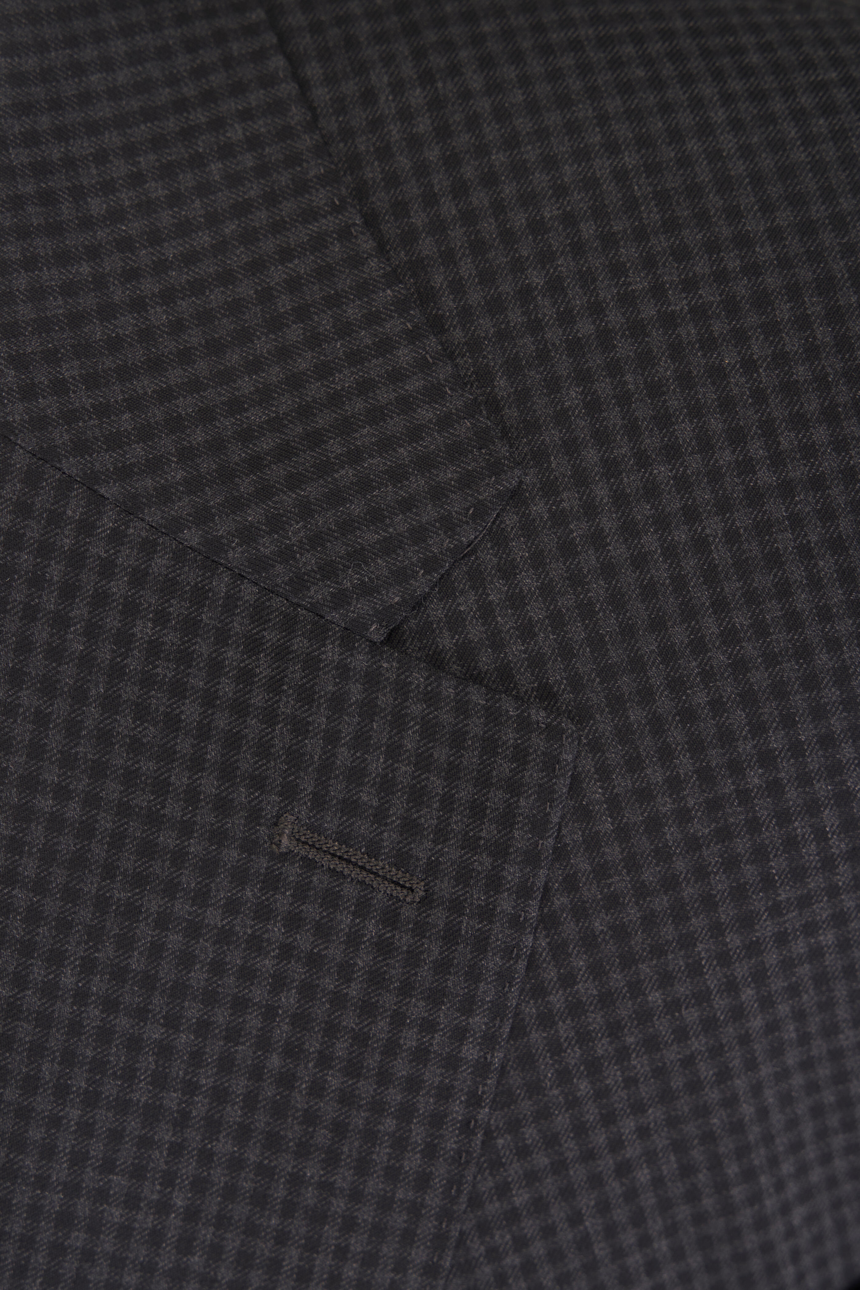 Canali - Charcoal Gray Check Wool Sportcoat - view 3