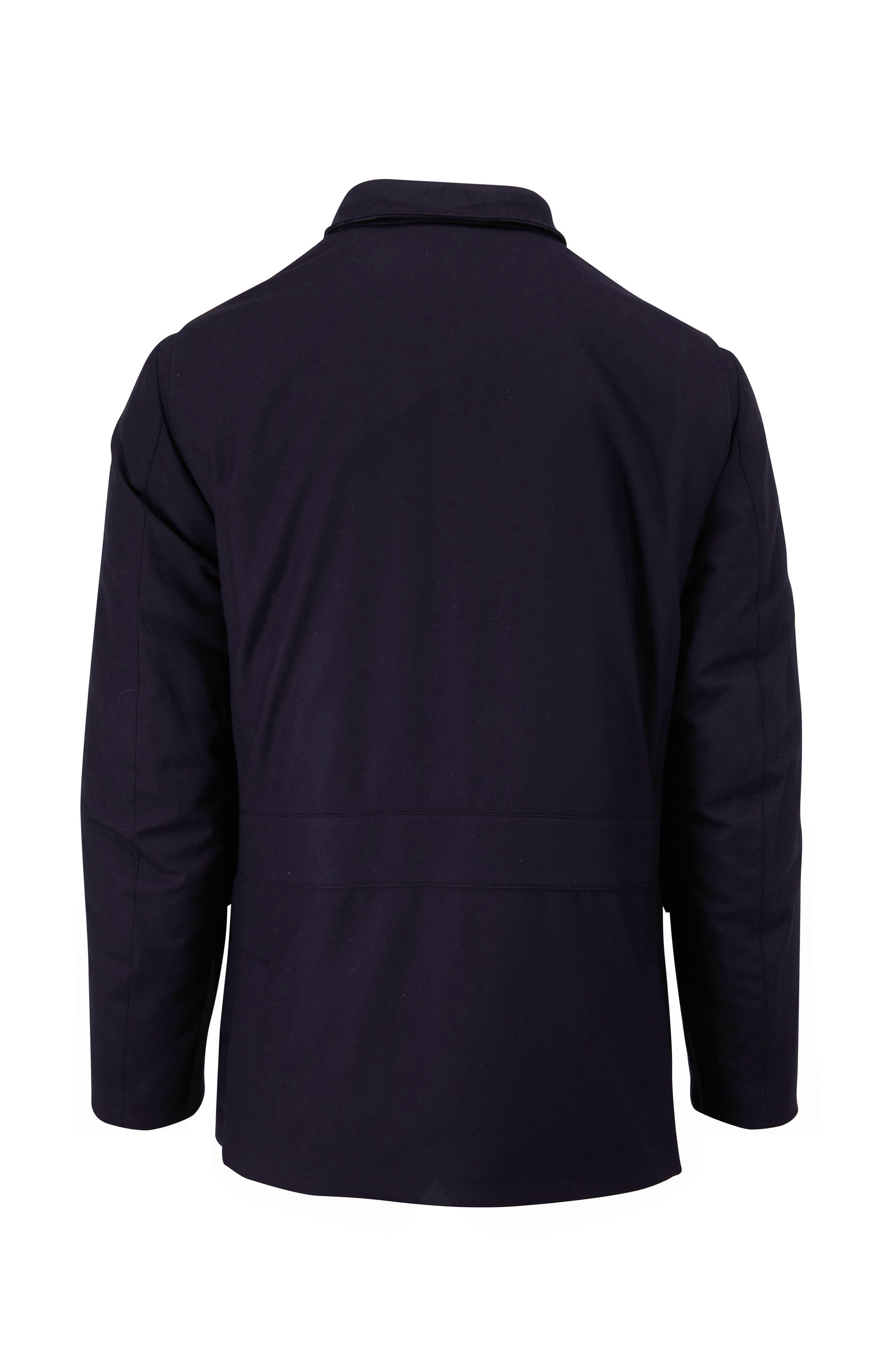Loro Piana - Roadster Navy Raincoat | Mitchell Stores