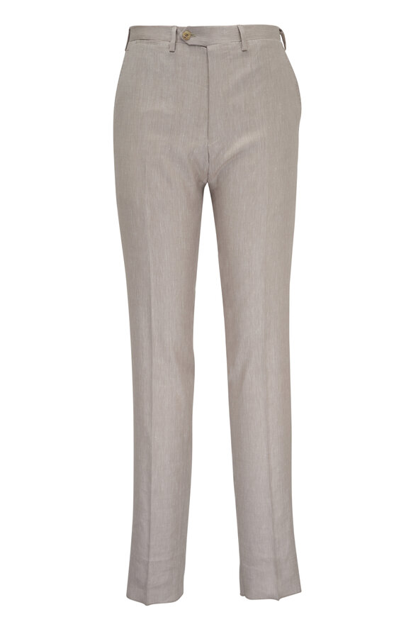 Kiton - Tan Linen Cashmere & Silk Suit