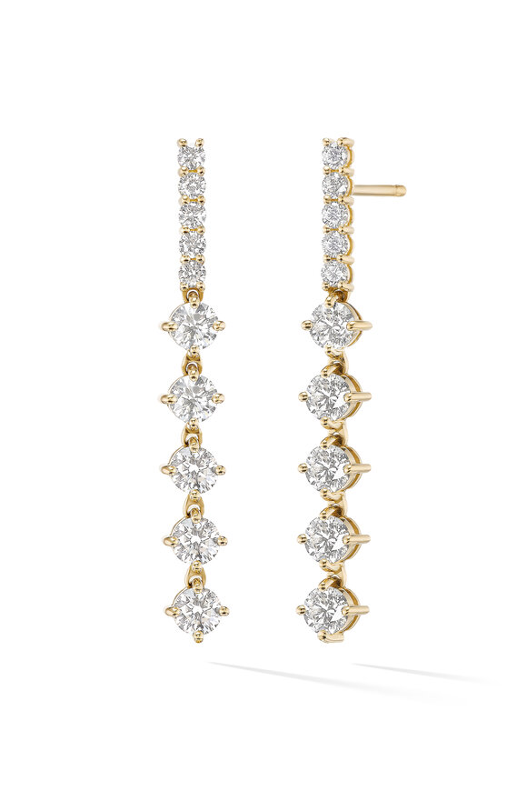 Melissa Kaye 18k Yellow Gold Diamond Stella Large Earring - view 1