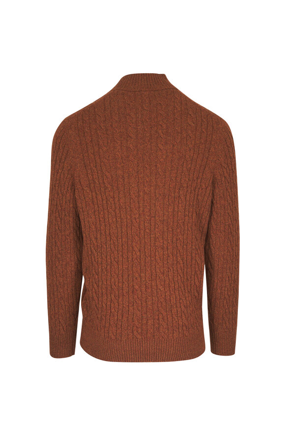 Loro Piana Treccia Burning Embers Baby Cashmere Sweater - view 2