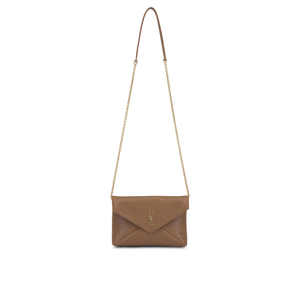 ショルダーバッグ・ポシェット Saint Laurent Cassandre Pouch With Chain Saint Laurent Cassandre Small YSL Pouch on Chain in Calfskin